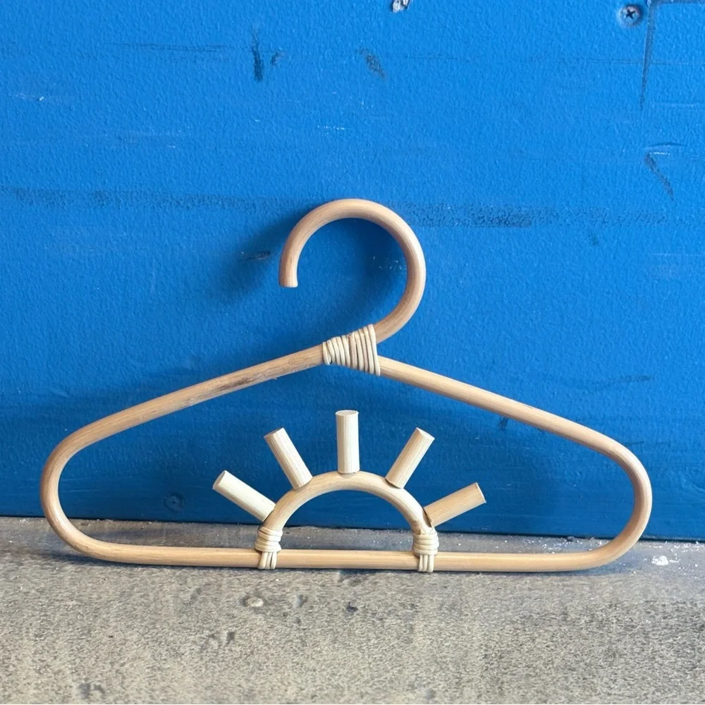 Ellie & Becks Co. Handmade Kids SUNNY RATTAN Hangers Set of 3